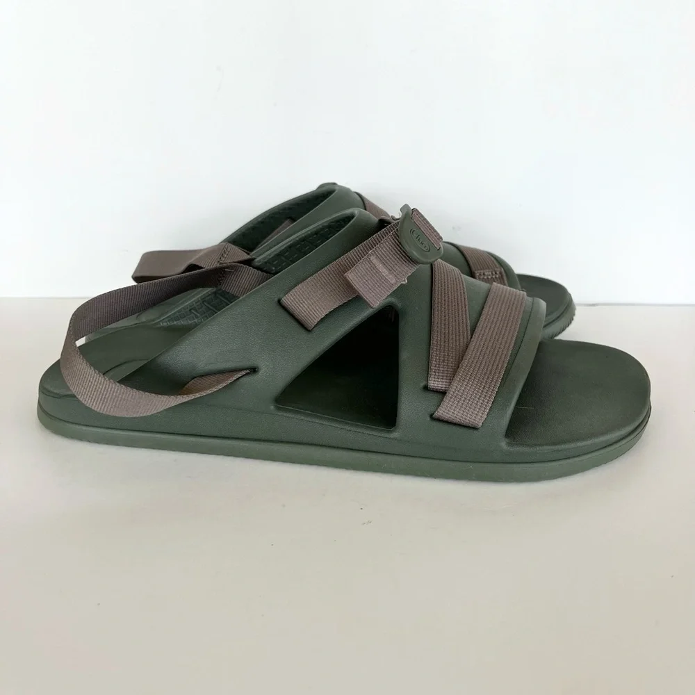 Chaco Men’s Chillos Slip On Sport Slide Sandal in Moss Green, size 14